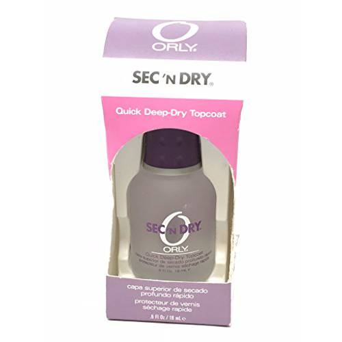 Orly Sec’n Dry Quick Deep-Dry Topcoat .6 fl oz (18 ml)