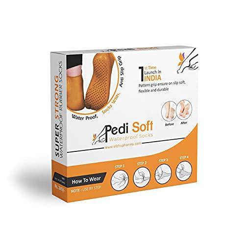 Sejvan Rubber Stretchable Crack Heel, Heel Care Waterproof Socks for Men,Women Use (Pack of 1)