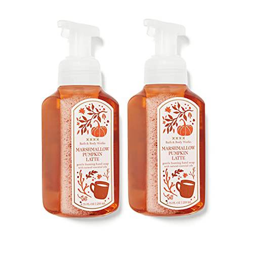 Bath & Body Works Marshmallow Pumpkin Latte Gentle Foaming Hand Soap (2 Pack)