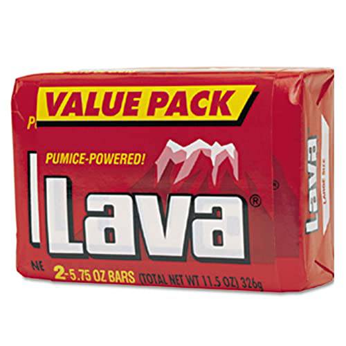 Lava Heavy-duty Hand Cleaner Pumice Powdered, 3 Value Packs (Total of 6 Bars)