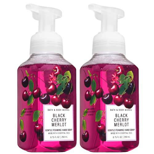 Bath and Body Works Gentle Foaming Hand Soap, Black Cherry Merlot 8.75 Ounce (2-Pack)
