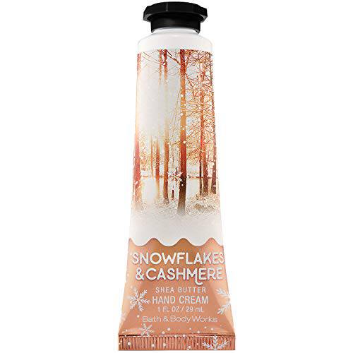 Bath and Body Works Snowflakes and Cashmere Hand Cream 1 Fluid Ounce (2018 Edition)