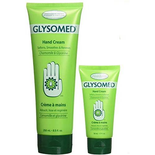 Glysomed Hand Cream Mix Pack (1 x Large Tube 250mL / 8.5 fl oz and 1 x Mini Travel Size Tube 50mL / 1.7 fl oz)