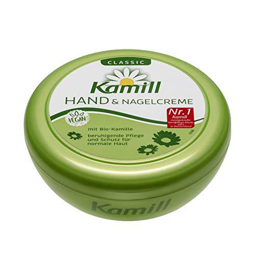 Kamill Classic Hand and Nail Cream for Normal to Dry Skin with German Chamomile Extract and Bisabolol, Calm and Gentle, Skin Compatibility Dermatologically Approved, Pack of 2 (8.45 Ounces Each)