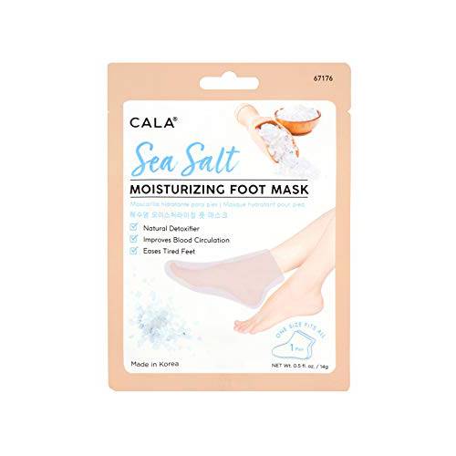 Cala Sea salt moisturizing foot mask 3 count, 3 Count