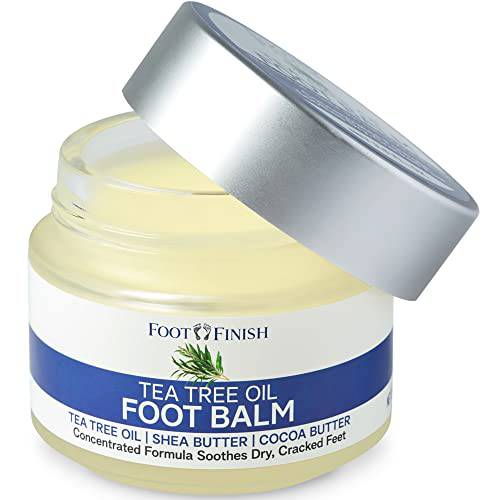 LOVE, LORI Foot Balm for Dry Cracked Feet by Foot Finish - Tea Tree Oil Balm Foot Cream for Athletes Foot Treatment - Foot Moisturizer Heel Balm & Foot Repair Cream, Dry Feet Treatment for Women