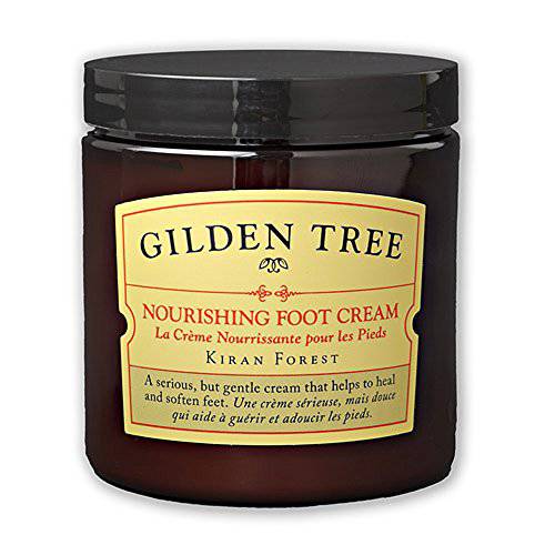 GILDEN TREE Nourishing Foot Cream with Organic Aloe Vera and Shea Butter, 8 ounce jar, Heals Dry Skin, Cracked Heels, Calluses and Softens Rough, Flaky Dead Skin