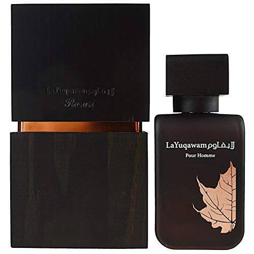 La Yuqawam EDP (Eau De parfum) for Men 75 ML (2.5 oz) | Irresistible Pour Homme Spray | Masculine oudh Woody Notes combined with alluring flowery notes | Signature Arabian Perfumery | by RASASI Perfumes