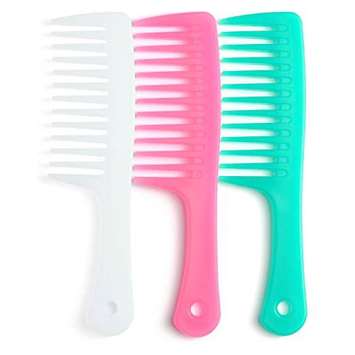 Wide Tooth Comb and Large Hair Detangling Comb, Durable Hair Brush for Best Styling and Professional Hair Care, Suitable for Curly Hair, Long Hair, Wet Hair in all Types.