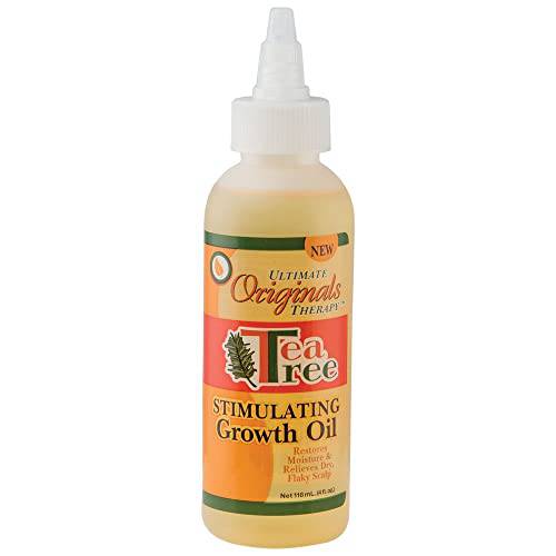 Originals by Africa’s Best Therapy Tea Tree Oil Stimulating Growth Oil, Hair & Scalp Moisturizing, Relieves Dry, Itchy, Flaky Scalp, Replenishes Dry Brittle Hair, 4oz Bottle