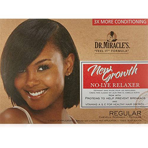 Dr. Miracle’s New Growth Thermaceutical Intensive No-lye Relaxer Regular Kit, 2X more conditioning
