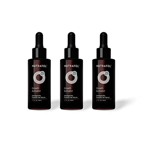 Nutrafol Growth Activator Hair Serum with Patent-Pending Ashwagandha Exosome Technology 3 Pack