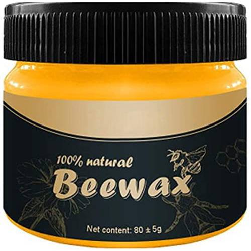 Wood Seasoning Beewax, Beeswax Wood Furniture Cleaner and Polish for Wood Doors, Tables, Chairs, Cabinets