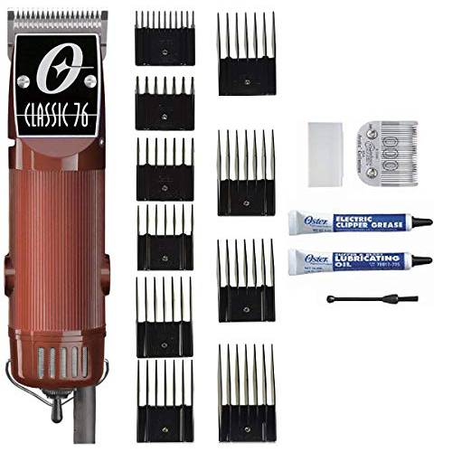 Oster Classic 76 Hair Clippers with 10 Comb Set