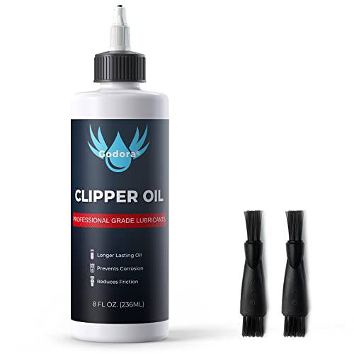 8 oz Premium Hair Clipper Oil Blade Oil with Scientifically Formulated | Odorless & Anti-rust Clipper Oil for Hair Trimmers and Clippers | Trimmer Oil Extends the Life of Clipper & Blades - by Godora