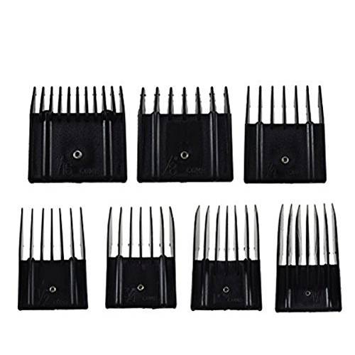 Miaco Universal Clipper Guide Comb Guard Set, 7 Pieces fits Oster Classic 76, A5, Andis AG, BG, etc.