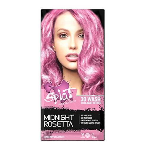 Splat | Midnight Rosetta | 30 Wash | No Bleach | Pink Semi-Permanent Hair Dye