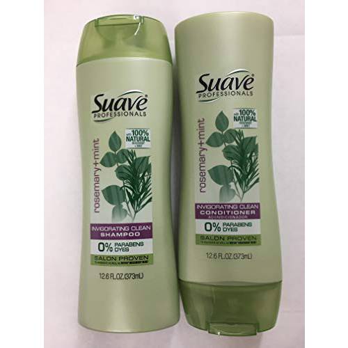 Suave Professionals Shampoo and Conditioner Set 12.6 Oz Ea. (Rosemary and Mint)