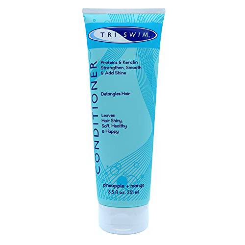 TRISWIM Scented Moisturizing Conditioner, Detangles, and Repairs Chlorine Damaged Hair for Swimmers and Athletes