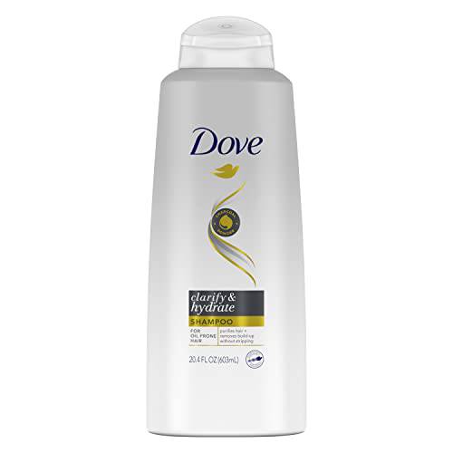 Dove Shampoo for Oily Hair Clarify & Hydrate With Charcoal to Purify Hair and Remove Build-up Without Stripping Hair 20.4 oz