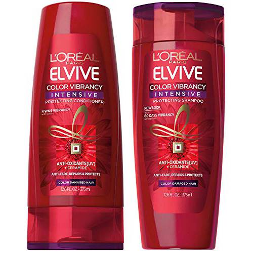 L’Oreal Color Vibrancy Intensive Shampoo and Conditioner Set, 12.6 Ounces each (Bundle: 2 Items)