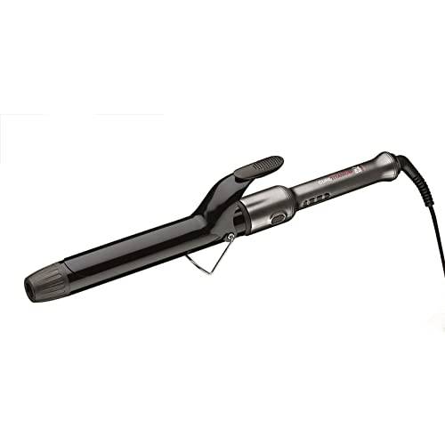RUSK PRO CurlTitanium 1.25 Inch Spring Curling Iron, For All Hair Types - Extended Barrel For Instant Smooth Curls or Textured Beach Waves, Fast Heat-Up & Cool-Down, Heats to 430 Degrees
