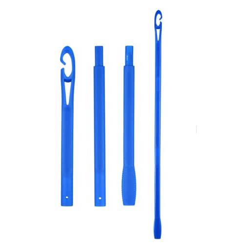 22 Inch Hair Curlers Hook Heatless Curls Hook Hair Curlers Styling Hook (Blue)