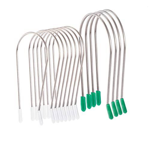 Hot Curler Replacement Clips for Super Jumbo Hair Rollers 1½”, 1¾ Strong Hold Pins for Hot Rollers, with Storage Box (12 pcs Assortment: 8 pcs 1½” and 4 pcs 1¾)