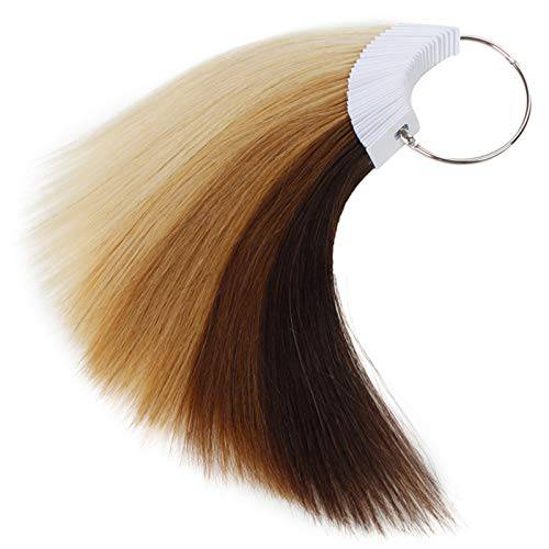 RINBOOOL Hair Swatches for Testing Hair Color, 6 Different Levels, Sample Kit for Salon,100% Natural Remy Human Hair, 8 Inch 30 Pieces per Pack