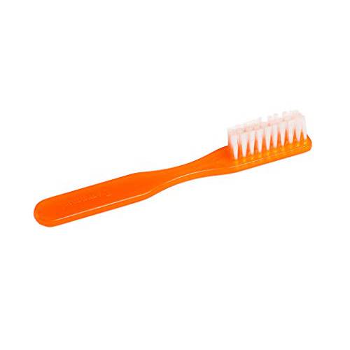 Dukal Toothbrushes. Pack of 144 Orange Toothbrushes with Short Handle. Soft Polypropylene bristles. Rounded Polish Tips. 30 Tuft. Effective and Safe for Sensitive Enamel. Individually Packaged, TB20