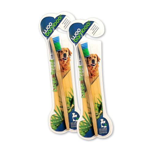 Woobamboo Eco-Friendly Large Breed Bamboo Toothbrush 2 Pack