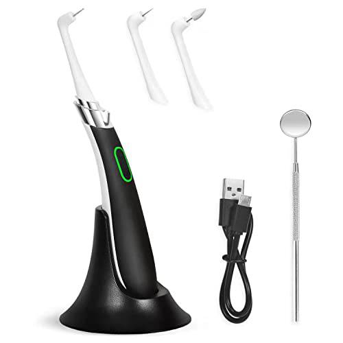 Dental Tools, ZWEESAIT Teeth Cleaning Kit with 3 Interchangeable Cleaning Heads and Dental Mirror, for Tooth Care at Home