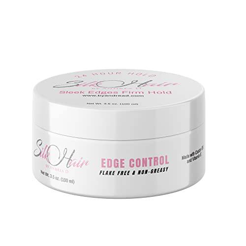 Silk Hair by Andrea D. 24 Hour Firm Hold Sleek Edge Control, Non-Greasy, Flake-Free, And No Build-Up, 3.5OZ