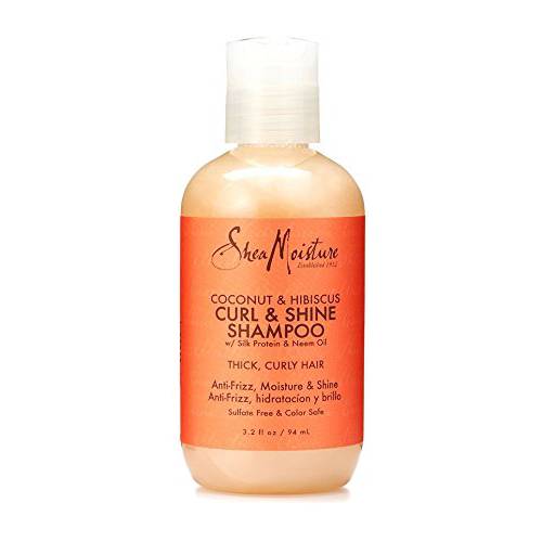 Shea Moisture Sheamoisture’s Coconut & Hibiscus Curl & Shine Shampoo, 3.2 Oz