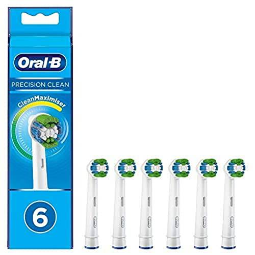 Oral-B Precision Clean Brush Heads with CleanMaximiser Bristles for Optimal Cleaning - Pack of 6