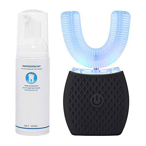 Automatic Ultrasonic Toothbrush, Automatic Toothbrush for Adults, 360° Sonic Toothbrush Waterproof, Rechargeable Portable Electric Ultrasonic Toothbrush, Teeth whitening Brush for Travel and Household