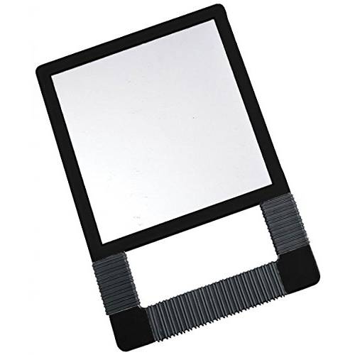 Icarus Black Unbreakable Mirror With Rubber Grip