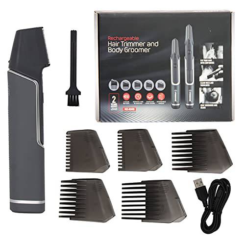 KTGEDH Multifunction Trimmer, Titanium Trimming Tool-Electric Hair Body Shaver and Groomer, Body and Face Trimmer, Home Haircut with Comb Attachments Beard Trimmer