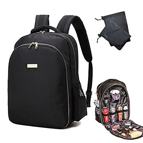 MAXPAND Large Backpack Bag Organizer for Barbers Clippers and Supplies Portable Hairstylist Clipper Backpack Travel Barber Shop Tools Bag 3 in 1 (BLACK), 19 INCHES