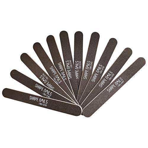 10 Pack Shape Nails 180/240 Grit Medium Coarse/Medium Fine Water Resistant Double Sided