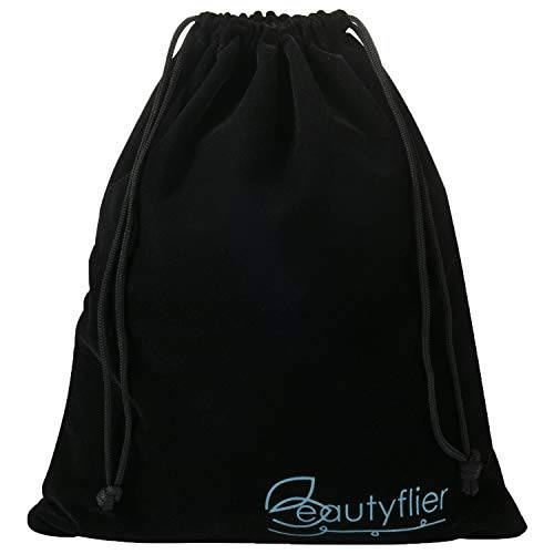 Beautyflier Travel Hair Dryer Bags Cotton Drawstring Bag Container Hairdryer Bag Organization and Storage at Home or Travel … (11.5”x 10” Wine Red)
