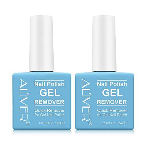 Gel Nail Polish Remover (2 Pack) - Remove Gel Nail Polish Within 3-5 Minutes -Professional Remove Gel Nail Polish, Quick & Easy Polish Remover (2 Pcs)