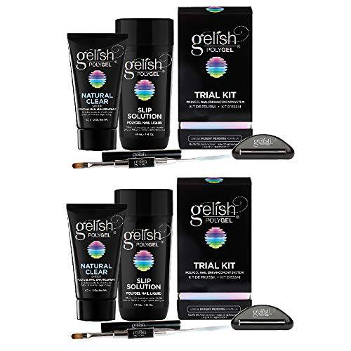 Gelish PolyGel Professional Nail Technician Gel Polish All-in-One Kit (2 Pack)