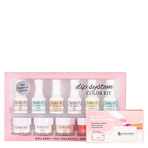 Kiara Sky Color Dip Powder Starter Kit with Recycling System - Voted 1 Beauty Product to Try by Insider Beauty