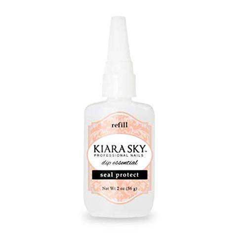 Kiara Sky Dip Essential Seal Protect Refill. Top Layer Polish Refill for Powder Manicure, 2 Ounces