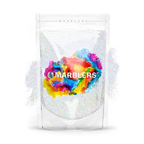 MARBLERS Rainbow Face & Body Glitter [Rainbow White] 3oz (85g) | Fine | Non-Toxic | Vegan | Cruelty-Free | Ethically Sourced | Festival Makeup | Eye, Hair, Nail, Eyeshadow | Cosmetic Grade