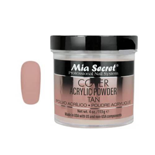 Mia Secret Cover Tan Acrylic Powder MADE IN USA Multiple Sizes (4 oz)