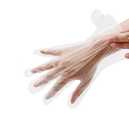 Damsale 200 pcs Paraffin Wax Liners for Hand, Larger and Thicker Disposable Plastic Hand Bags, Therabath Glove Mitt Liner Covers for Wax Therapy Treatment Wax Messes, Great for Paraffin Wax Machine