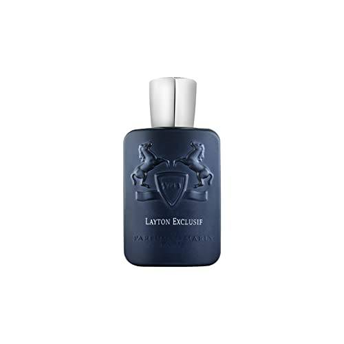 PARFUMS de MARLY - Layton Exclusif - 4.2 Fl Oz - Parfum for Men - Top Notes Bergamot, Grapefruit, Apple - Heart Notes: Geranium, Cinnamon, Lavender, Agarwood - Base Notes Cyproil, Guaiac - 125ml