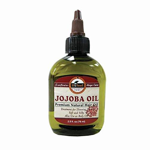 Difeel Premium Natural Hair Oil - Jojoba Oil 2.5 ounce